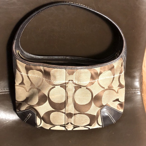 Coach Bags Coach Hobo Classic Signature Ergo Shoulder Canvasleather